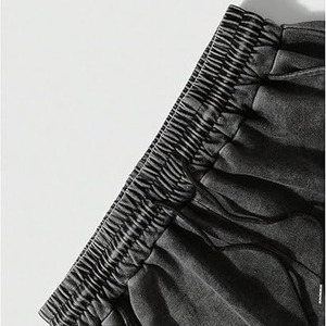 Pantalones Cortos Estampados con Efecto Ácido para Hombre, Estilo Urbano con Tipografía Moderna, Tacto Suave, Pantalones Cortos Deportivos Estampados 2026 para Hombre - Product Image 4