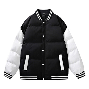 Latest Design Hooded Zipper Closure Breathable Coated Woven Polyester Winter Custom Made <b>Men's</b> Waterproof Canvas <b>Puffer</b> <b>Jacket</b> - Product Image 6