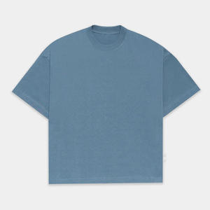 Custom Boxy Regular <b>Fit</b> Heavy Plain 100% Cotton Washed Quick <b>Dry</b> Breathable Casual <b>T</b>-<b>shirts</b> <b>Men</b> Blank Heavyweight - Product Image 4