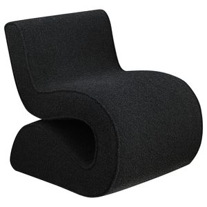 Sedia Austin Senza Braccioli con Rivestimento in Bouclé Antracite, Elegante Arredamento per Soggiorno - Product Image 2