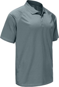 Camiseta para Hombre, Premium, de Spandex/Poliéster, Manga Corta, con Logotipo Bordado Personalizado, Sólida, Ecológica, para Golf, al por Mayor - Product Image 2
