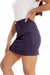 New Best Quality Women's High Waist Straight Denim Skirts Fashion Vintage Breathable Comfortable Summer Autumn Light Wash - Product Image 6