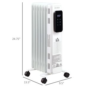 Caminetto Elettrico Indipendente con Riscaldamento 161 Sq. Stufa Elettrica a Cristalli di Carbonio, Capacità 600/900/1500 W, Bianca, 3 Modalità, Timer, Telecomando - Product Image 3
