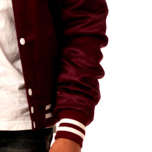 Nouvelle veste universitaire en satin pour homme, style Melton, vente en gros, veste Letterman en satin pour homme - Product Image 6