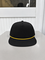 Casquette Snapback à 5 Panneaux à Visière Plate Perforée Découpée au Laser avec Logo Personnalisé et Cordon, Fabriquée au Vietnam, Style Sportif Confortable