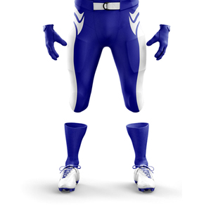 Uniforme de Fútbol Americano Personalizado de Alta Calidad con Cuello en V y Diseño de Color Sólido - Product Image 3