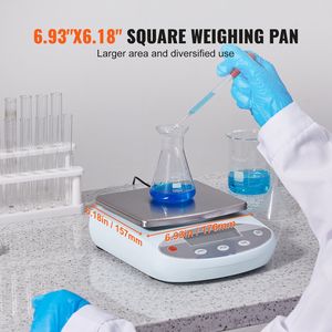 Bilancia Elettronica da Laboratorio ad Alta Precisione 2000g x 0.01g |   Conversione di 13 unità |   Attrezzature per Laboratori Scientifici - Product Image 4