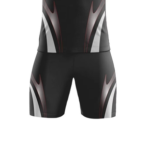 Men's Black Sublimated <b>Soccer</b> Jersey & Shorts Set V-Neck Short Sleeve <b>Soccer</b> Team Uniform Breathable Quick Dry Athletic Wear - Product Image 4