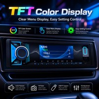 Expédition sous 7 jours Lecteur MP3 de voiture 1 DIN avec écran TFT DSP Bluetooth 6.0 8 RCA 7 canaux Égaliseur 31 bandes FM AM RDS USB AUX