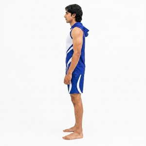 Tenue de football 7v7 personnalisée, ensemble maillot et short, tissu sport respirant, séchage rapide, évacuation de l'humidité, léger - Product Image 4