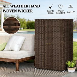 Armadio/Mobiletto da Esterno Marrone Misto con Ripiani per Capannoni e Necessità di Stoccaggio - Product Image 2