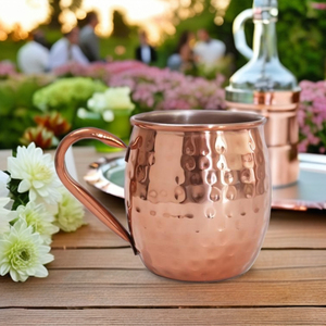 Mug à café en cuivre moderne avec motif personnalisable et boîte cadeau incluse - pour cadeaux d'affaires - Product Image 5