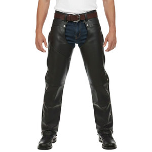 Premium Horse Riding <b>Half</b> Leather <b>Chaps</b> for Men and Customizable Lightweight Design with Breathable Design - Product Image 1