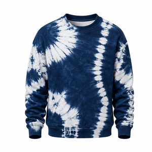 Sudadera Tie Dye Teñida por Inmersión, Ajuste Regular, Forro Polar Cepillado, Cuello Redondo, Exportador de Ropa Personalizada, Moda, Ropa Cómoda, Casual - Product Image 1