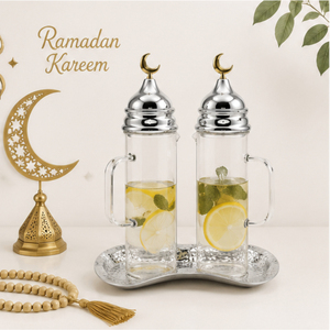 Juego de Botellas de Vidrio para Aceite y Vinagre, Decoración de Cocina de Lujo para Ramadán, Venta al por Mayor, Decoración de Mesa Islámica para Eid Mubarak - Product Image 2
