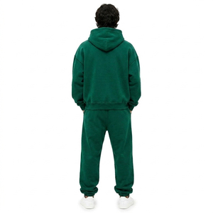 Ensemble survêtement homme personnalisé avec logo, veste zippée et pantalon de jogging, impression personnalisée, couleur personnalisée, commande en gros - Product Image 3