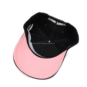Gorra de béisbol de dos tonos con logotipo personalizado estilo popular a la moda con letras en inglés antiguo bordadas - Product Image 3