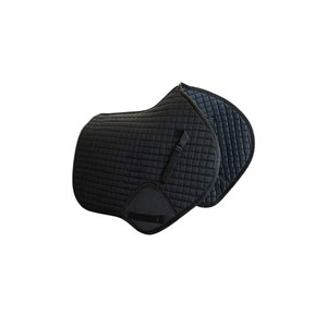 Almohadilla de Montar a Caballo Acolchada y Transpirable con Cierre de Velcro en Blanco y Negro - Product Image 3
