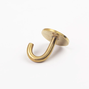 New Creative Simple Brass <b>Hook</b> Rack <b>Kitchen</b> Bathroom Coat <b>Hook</b> Factory Supply Directly Luxury Interior Brass <b>Hook</b> - Product Image 2