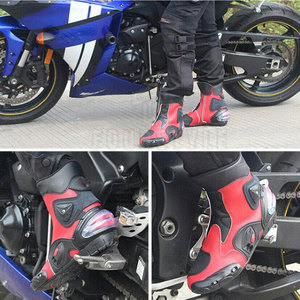 Zapatos de moto duraderos para hombre, calzado de conducción con suela resistente, ajuste cómodo para viajes de larga distancia en motocicleta - Product Image 6