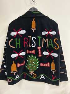 Holiday Season Unique Handmade <b>Velvet</b> Christmas Embroidered Suzani <b>Jacket</b> Festive Boho Short Winter Coat Perfect <b>Women</b> Gift - Product Image 3