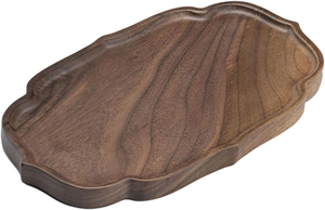 Assiette en bois artisanale très vendue avec plateau en bambou pour une présentation élégante du dîner et un nettoyage facile, en provenance d'Inde - Product Image 3