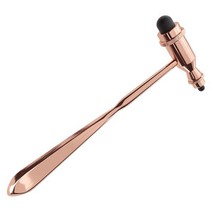 ค้อนตอกสะท้อนประสาทโรสโกลด์ ทรอมเนอร์ พร้อมด้ามจับปลายแหลม สีโรสโกลด์/สีดำ เครื่องมือทดสอบสะท้อนประสาทระดับมืออาชีพ - Product Image 4