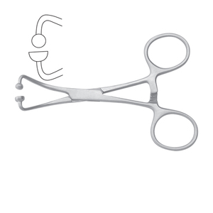 13cm Curved 1x1 Prong Sharp Backhaus Forceps Manual Dental Instrument German Stainless Backhaus <b>Towel</b> Clamp <b>Cheap</b> Price - Product Image 3
