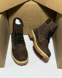 Bottes de neige légères pour hommes, style western, en cuir véritable, imperméables, antidérapantes, confortables, à lacets, pour l'hiver - Product Image 4