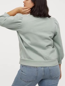 Sudadera Personalizada para Mujer, Manga Larga, Cuello Redondo, Oversize, con Lentejuelas de Esqueleto, Estilo Crop y con Capucha - Product Image 2