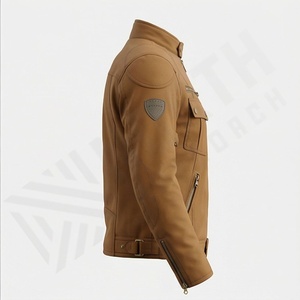 Chaqueta de Motociclista de Cuero Genuino para Hombre de la Mejor Calidad, Nueva Colección de Invierno, Chaquetas de Motocicleta con Protecciones Desmontables Personalizadas - Product Image 3