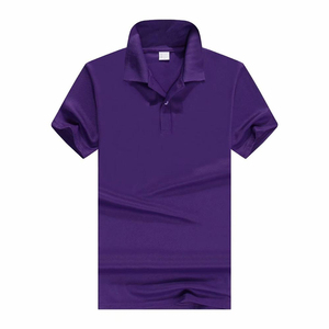 Polo de Punto de Manga Corta para Hombre, Color Morado, Estilo Casual, Corte Regular, Diseño con Botones - Product Image 2
