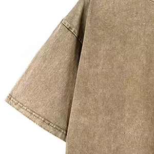 Camiseta de Algodón de Color Sólido para Hombre, Talla Grande, Manga Corta, Cuello Redondo, Diseño Informal de Punto Jersey - Product Image 6