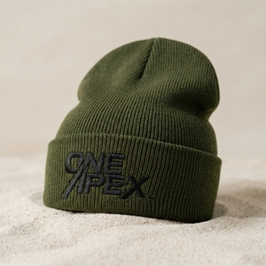 Gorro de Punto Verde Oliva ONEAPEX para Hombre, Gorro de Invierno con Puño, Unisex, Estilo Urbano, con Logotipo Personalizado, Accesorio de Moda al por Mayor - Product Image 2