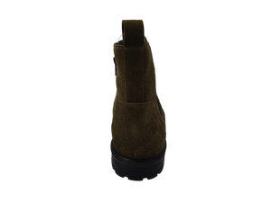 Botas Chukka de Cuero Color Oliva para Hombre, con Cordones, Punta Cerrada, Suela de Goma, Entresuela de EVA, Aumento de Altura, Antideslizantes, para Oficina y Trabajo - Product Image 5