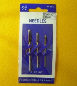 Aiguille à coudre à la main pour tapisserie ND0012 |   Aiguilles à coudre Double Swallow Brand, lot de 3, en acier, pour couture à la main, ND0012G - Product Image 5