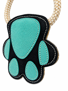 <b>Cute</b> Exquisite Suede Leather <b>Bear</b> Paw Toy with Hanging Rope Charm Animal Paw Shape for Equine Toys Affordable Price - Product Image 3