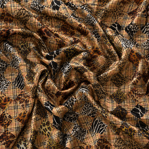 Tissu en polyester jacquard écologique à carreaux camouflage, résistant à l'eau, poids moyen, pour vestes et vêtements - Product Image 5
