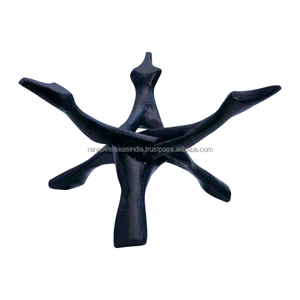 Support trépied robuste en métal pour coquille d'ormeau, boule de cristal, coupelles à bijoux, géodes et autres objets lourds - Product Image 4