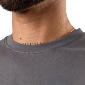 Camiseta sin Mangas Gris para Hombre, Cuello Redondo, Estampada, de Algodón, Deportiva, para Gimnasio, Entrenamiento, Fitness, Ropa Deportiva - Product Image 6