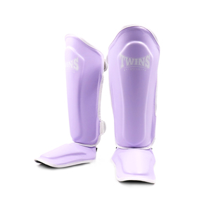 Protège-tibias professionnels de qualité supérieure en cuir de vachette véritable pour jumeaux, équipement de protection, logo personnalisé, entraînement arts martiaux - Product Image 3