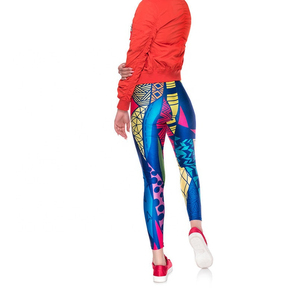 Leggings et hauts de yoga pour femmes, taille XL, vêtements de sport en spandex avec impression par sublimation, vêtements de fitness pour femmes, 100% coton - Product Image 6