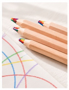Lápices de Colores Simbalion de Grado Artístico, 4 Colores, Núcleo Jumbo, Certificación EN71, Juego de 40 Piezas en Tambor, Minas Suaves de Alta Calidad - Product Image 4