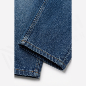 A.P.C. Jean en denim coupe droite pour homme, taille haute, coupe classique, en coton délavé, style décontracté, pantalon d'automne - Product Image 6