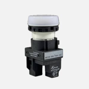 Indicateur LED industriel M22N-BC-TWA-YE 22mm Projection Ambre M22N-BN-TWA-WC Lumière pilote plate blanche IP66 pour OMRON - Product Image 4