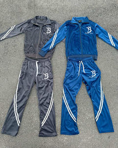 Chaqueta Deportiva Impermeable de Nailon Arrugado con Forro de Malla, Ribetes y Cordón Ajustable para Hombre, Trajes Deportivos de Fútbol - Product Image 2