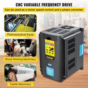 อินเวอร์เตอร์ปรับความถี่ AC 220V 4KW CNC VFD 5.5HP 1-3 เฟส สำหรับไดรเวอร์ปรับความถี่ - Product Image 2