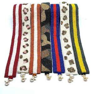 สายสะพายกระเป๋าแบบลูกปัด ดีไซน์ล่าสุด งานปักแบบกำหนดเอง ตะขอถอดได้ งานปักครอสติช งานเย็บปักถักร้อย สะพายไหล่ - Product Image 6