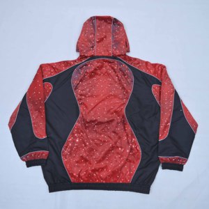 Wholesale Premium Custom Streetwear Animal Print Front Logo Hooded Winter Tracksuit Street & Sports Style - Product Image 2