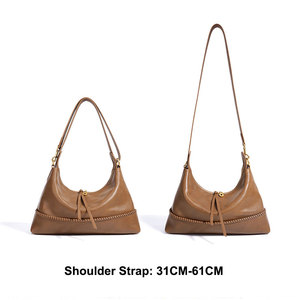 Sac à main tendance 2026 pour femme en cuir véritable, sac bandoulière en cuir de vachette première couche, sac fourre-tout. - Product Image 3
